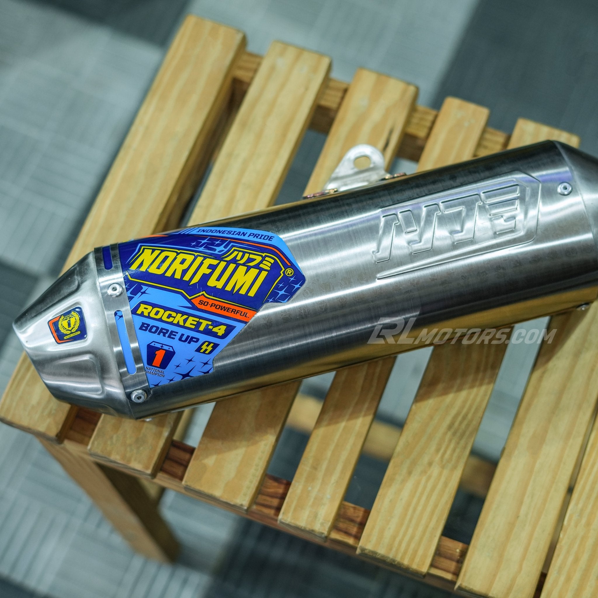 NORIFUMI ROCKET 4 Bore up 1 SS Exhaust For Xpulse 200 - LRL Motors