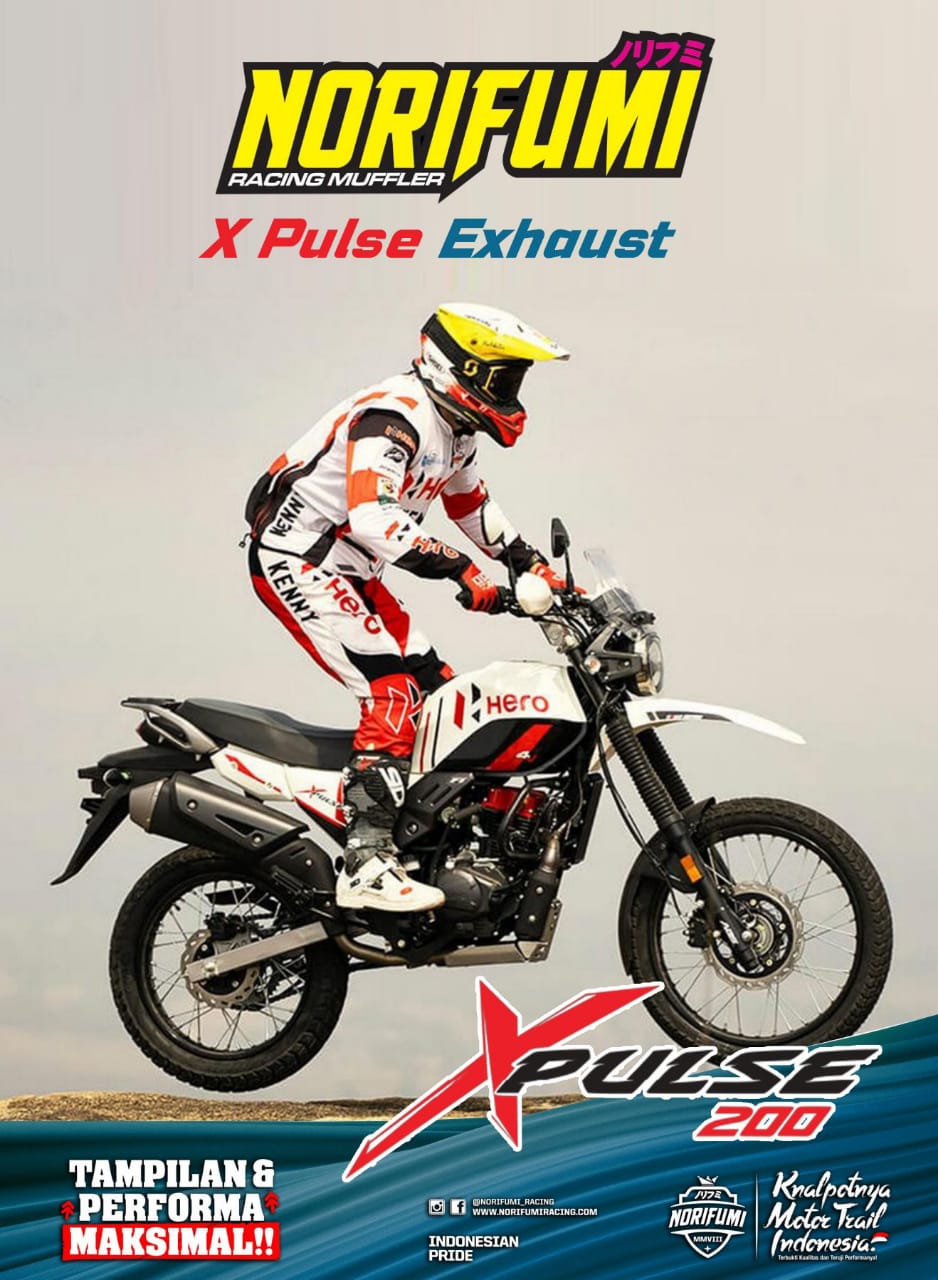 NORIFUMI ROCKET 4 Bore up Exhaust For Xpulse 200 - LRL Motors