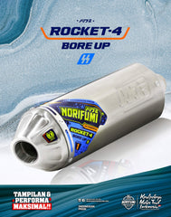 NORIFUMI ROCKET 4 Bore up Exhaust For Xpulse 200 - LRL Motors