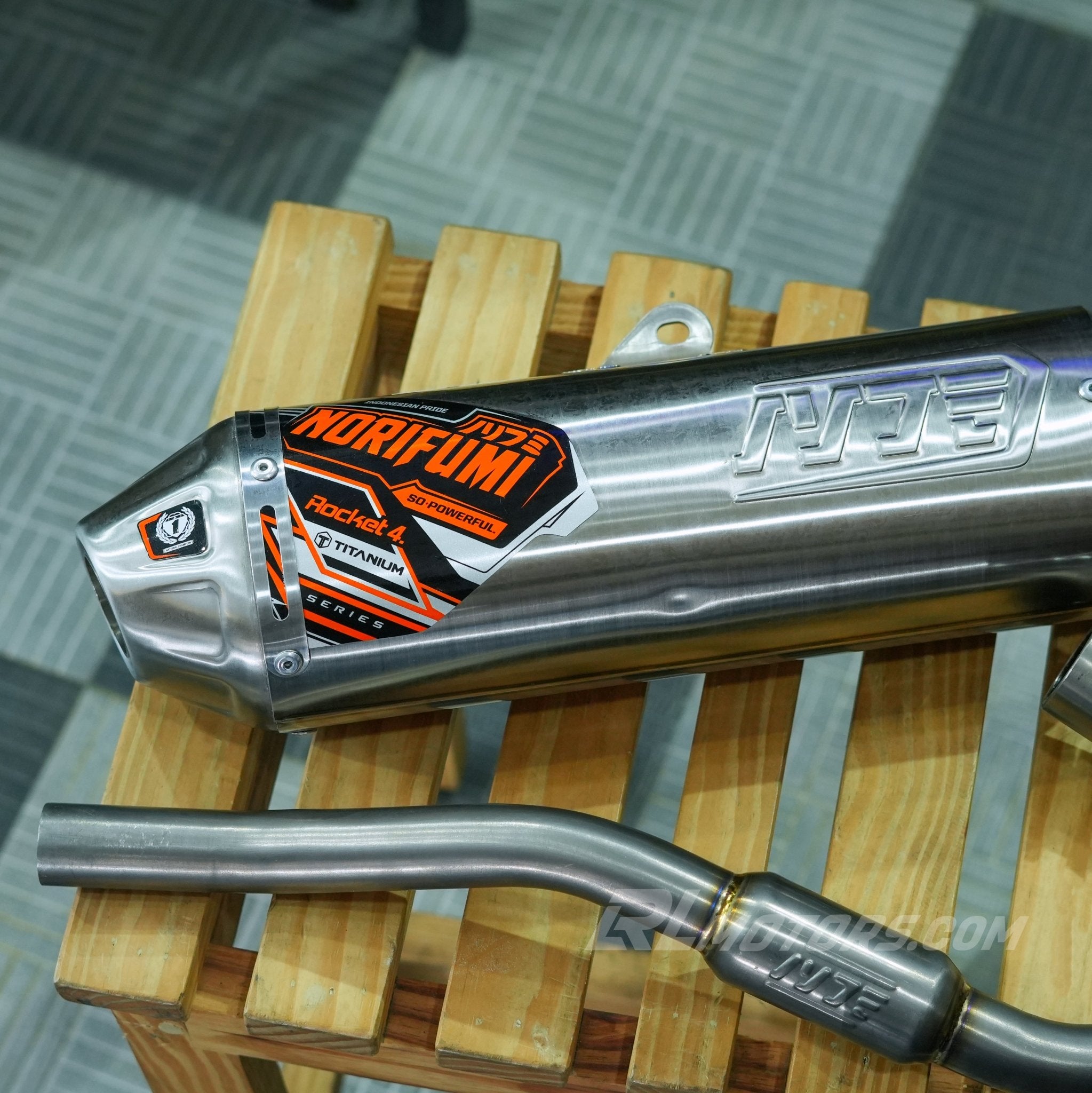 NORIFUMI ROCKET 4 Titanium Exhaust For Xpulse 200 - LRL Motors