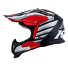 OFF ROAD KYT STRIKE EAGLE WINGS WHITE/RED - LRL Motors