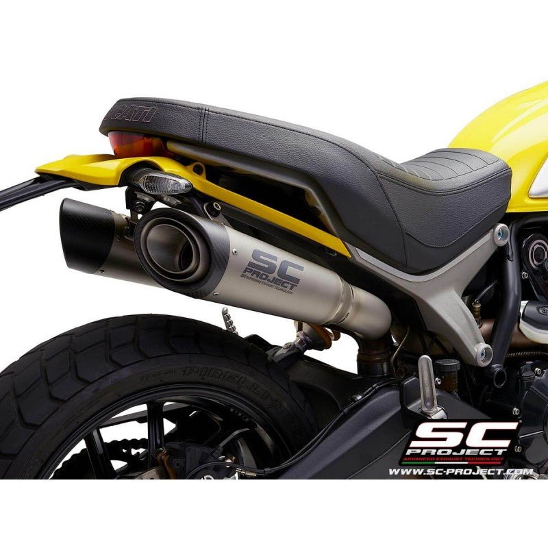 PAIR OF SC PROJECT S1 EXHAUST FOR DUCATI SCRAMBLER 1100 (2018-19) - LRL Motors