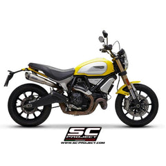 PAIR OF SC PROJECT S1 EXHAUST FOR DUCATI SCRAMBLER 1100 (2018-19) - LRL Motors