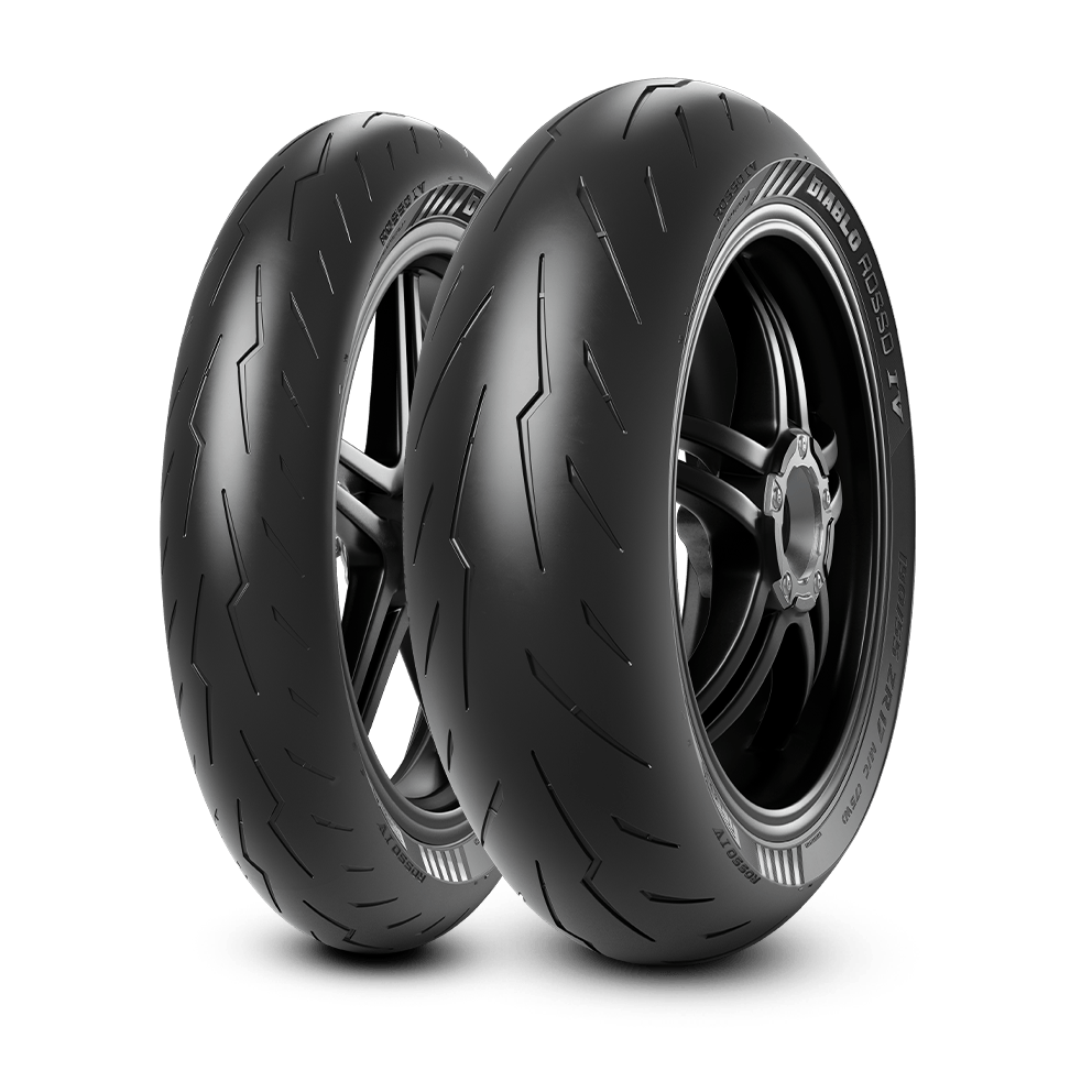 PIRELLI DIABLO ROSSO 4 120/70ZR17 Tubeless 58 W Front Two-Wheeler Tyre - LRL Motors