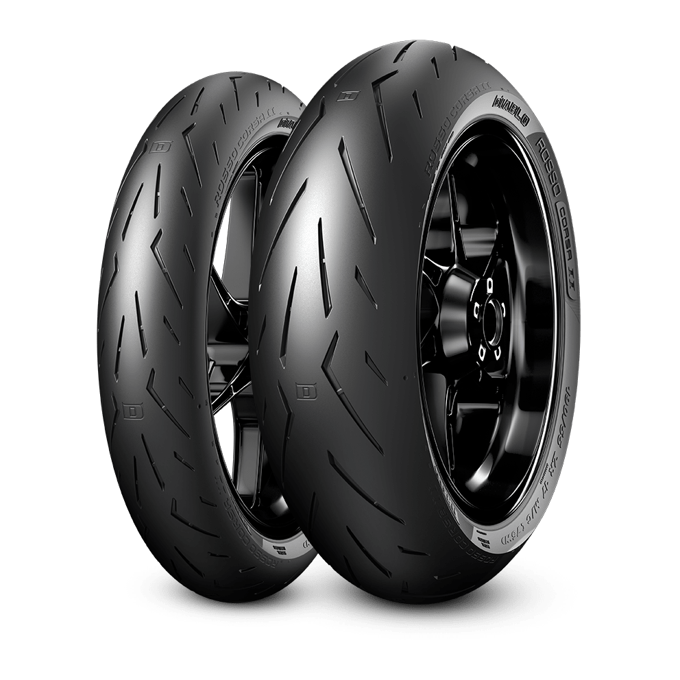 PIRELLI DIABLO ROSSO CORSA 2 120/70-ZR17 Tubeless 58 W Front Two Wheeler Tyre - LRL Motors