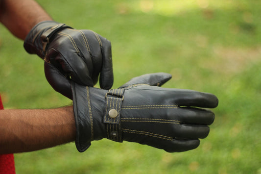 Premium Goat leather biker glove - LRL Motors