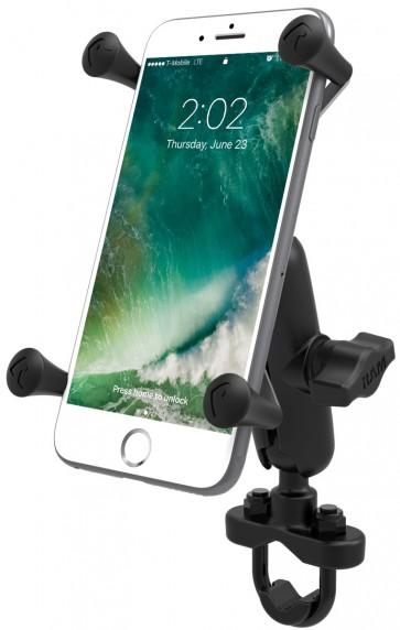 RAM Handlebar U-Bolt Mount with Universal RAM® X-Grip® Large Phone/Phablet Cradle - LRL Motors