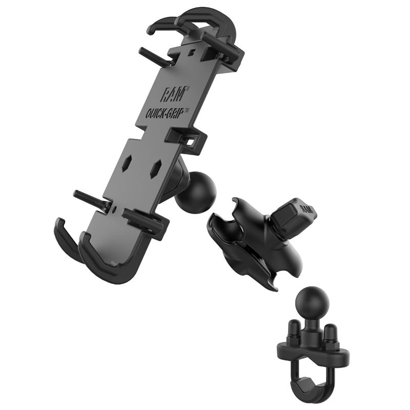 RAM® Quick-Grip™ XL Phone Mount with Handlebar U-Bolt Base - LRL Motors