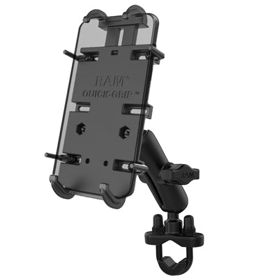 RAM® Quick-Grip™ XL Phone Mount with Handlebar U-Bolt Base medium arm - LRL Motors