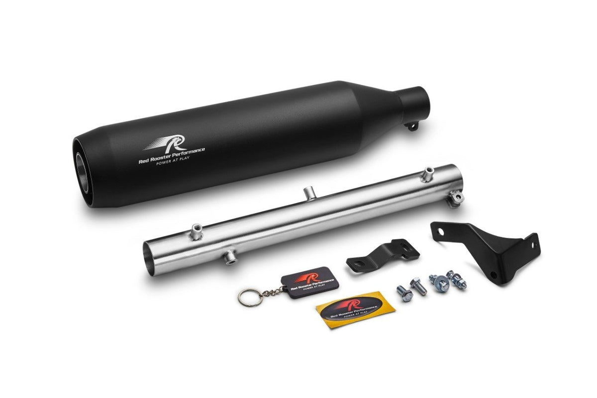 Red Rooster Performance Exhaust Polestar PRO - Royal Enfield Meteor 350cc - LRL Motors