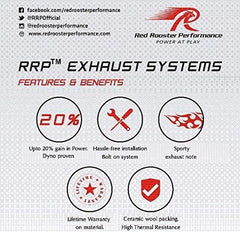 Red Rooster Performance Exhaust - Stellar for Interceptor 650 /Continental GT 650 - LRL Motors