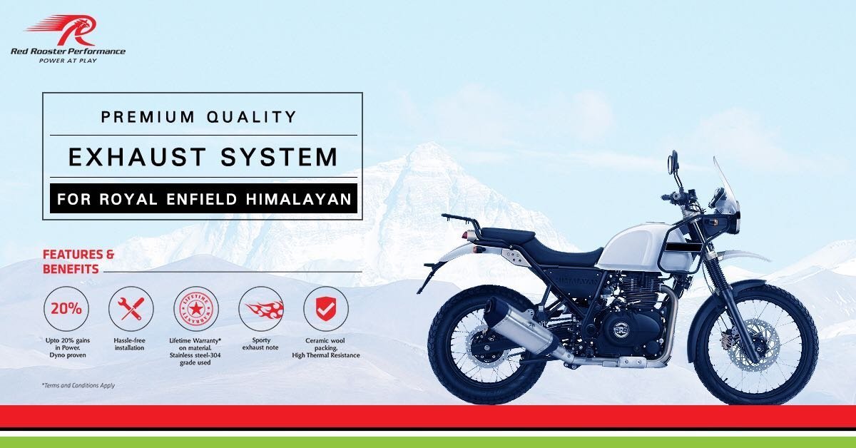Red Rooster - Performance RRP Vertex RE Himalayan Exhaust System - LRL Motors