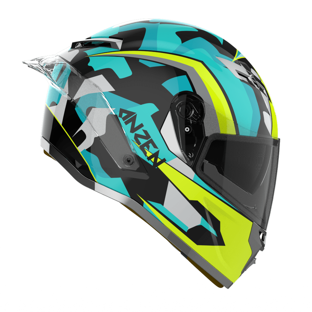 Ridex titanium anzen glossy helmet - LRL Motors