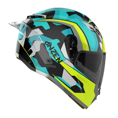 Ridex titanium anzen glossy helmet - LRL Motors