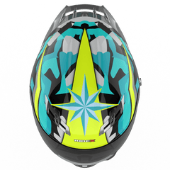 Ridex titanium anzen glossy helmet - LRL Motors