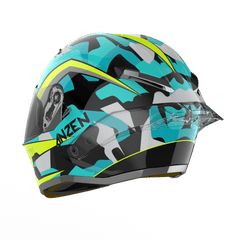 Ridex titanium anzen glossy helmet - LRL Motors