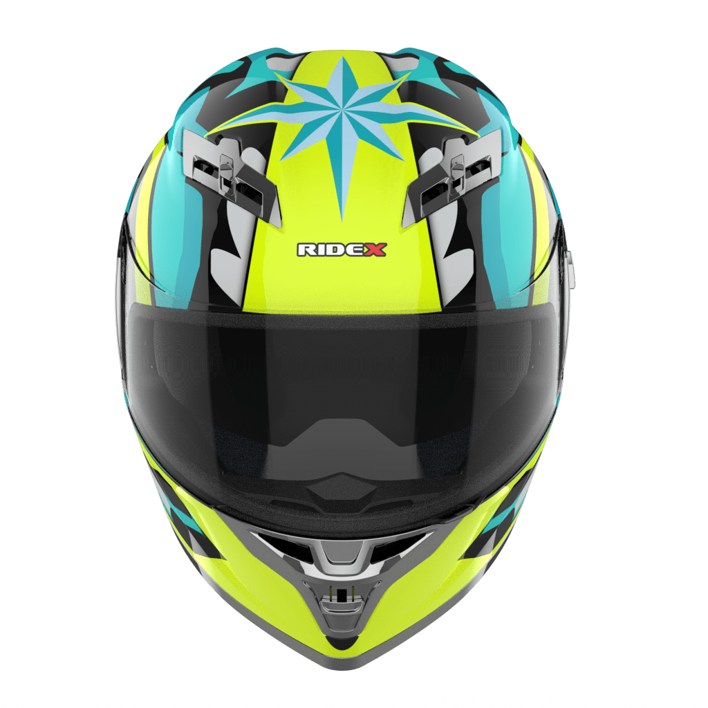 Ridex titanium anzen glossy helmet - LRL Motors