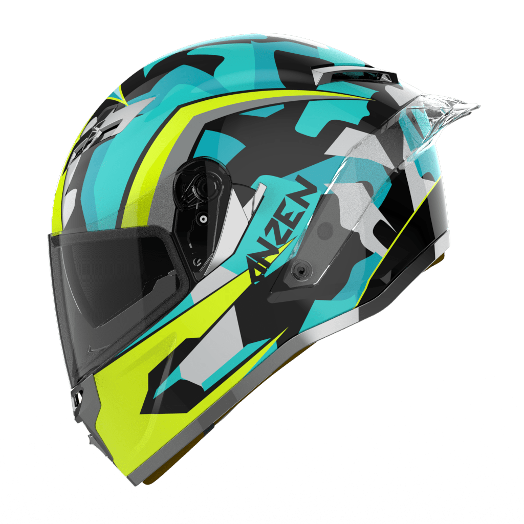 Ridex titanium anzen glossy helmet - LRL Motors