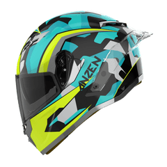 Ridex titanium anzen glossy helmet - LRL Motors