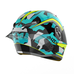 Ridex titanium anzen glossy helmet - LRL Motors