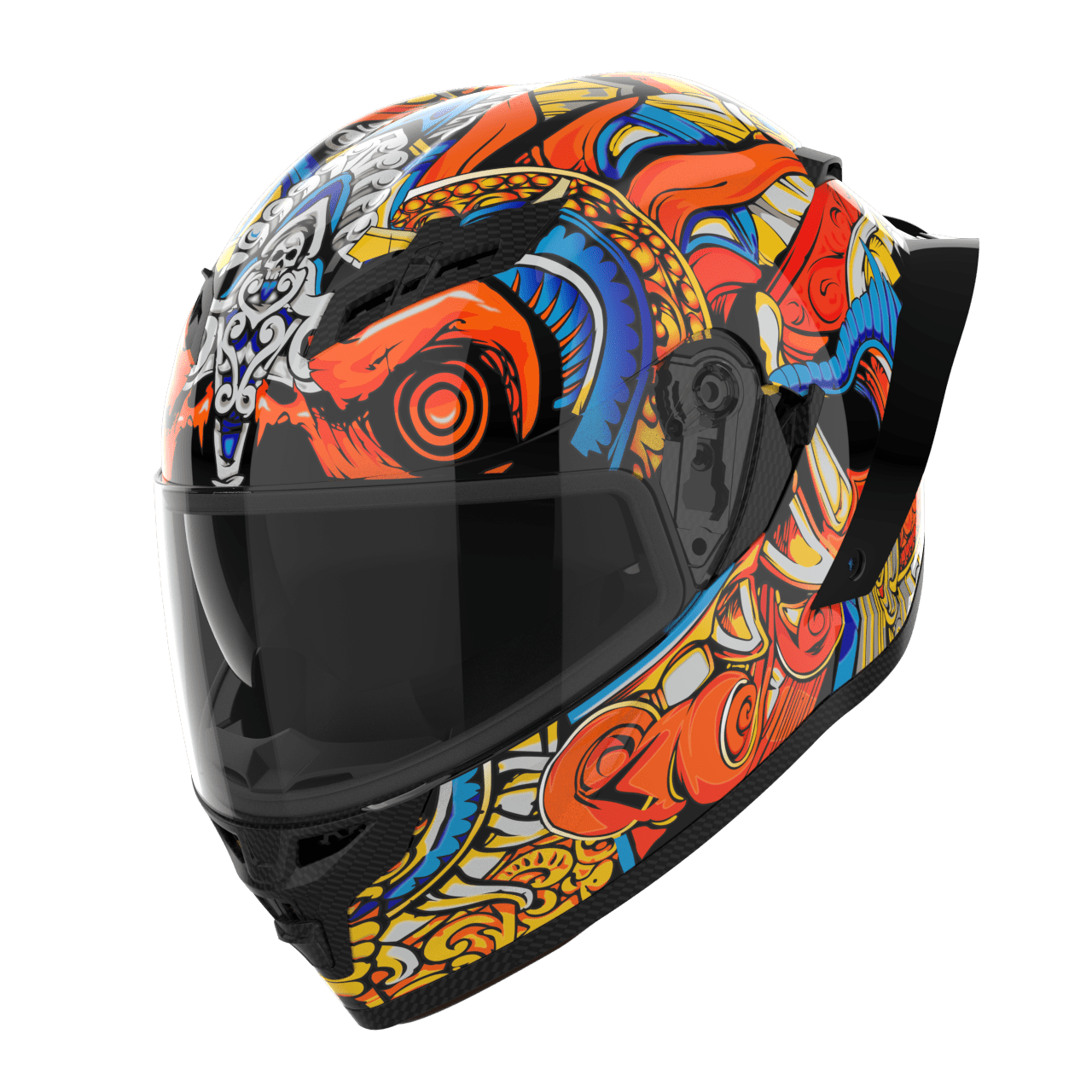 Ridex titanium diabo glossy helmet - LRL Motors