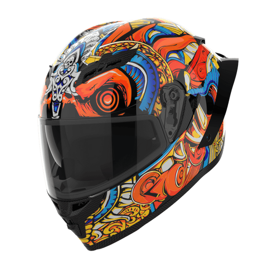 Ridex titanium diabo glossy helmet - LRL Motors