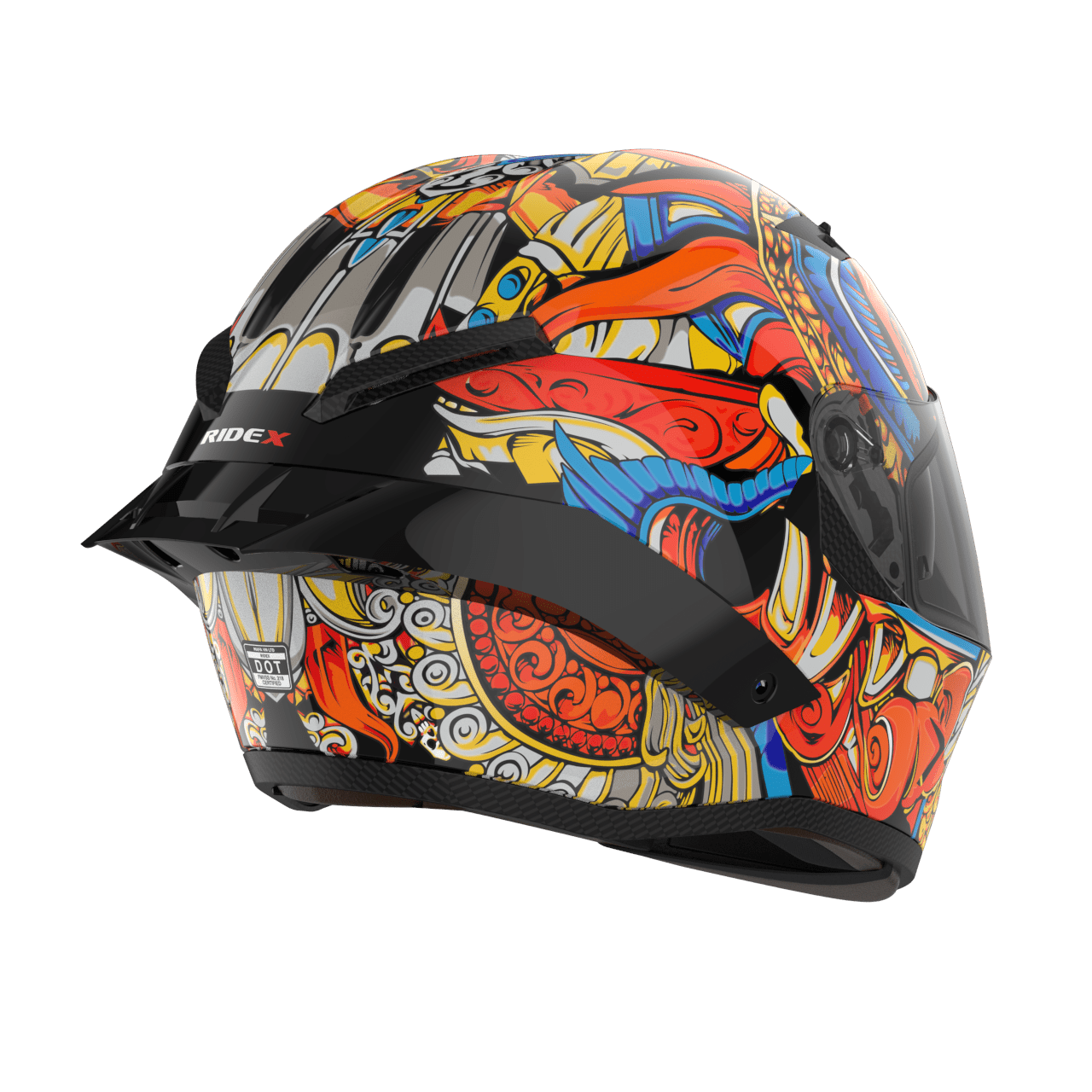 Ridex titanium diabo glossy helmet - LRL Motors