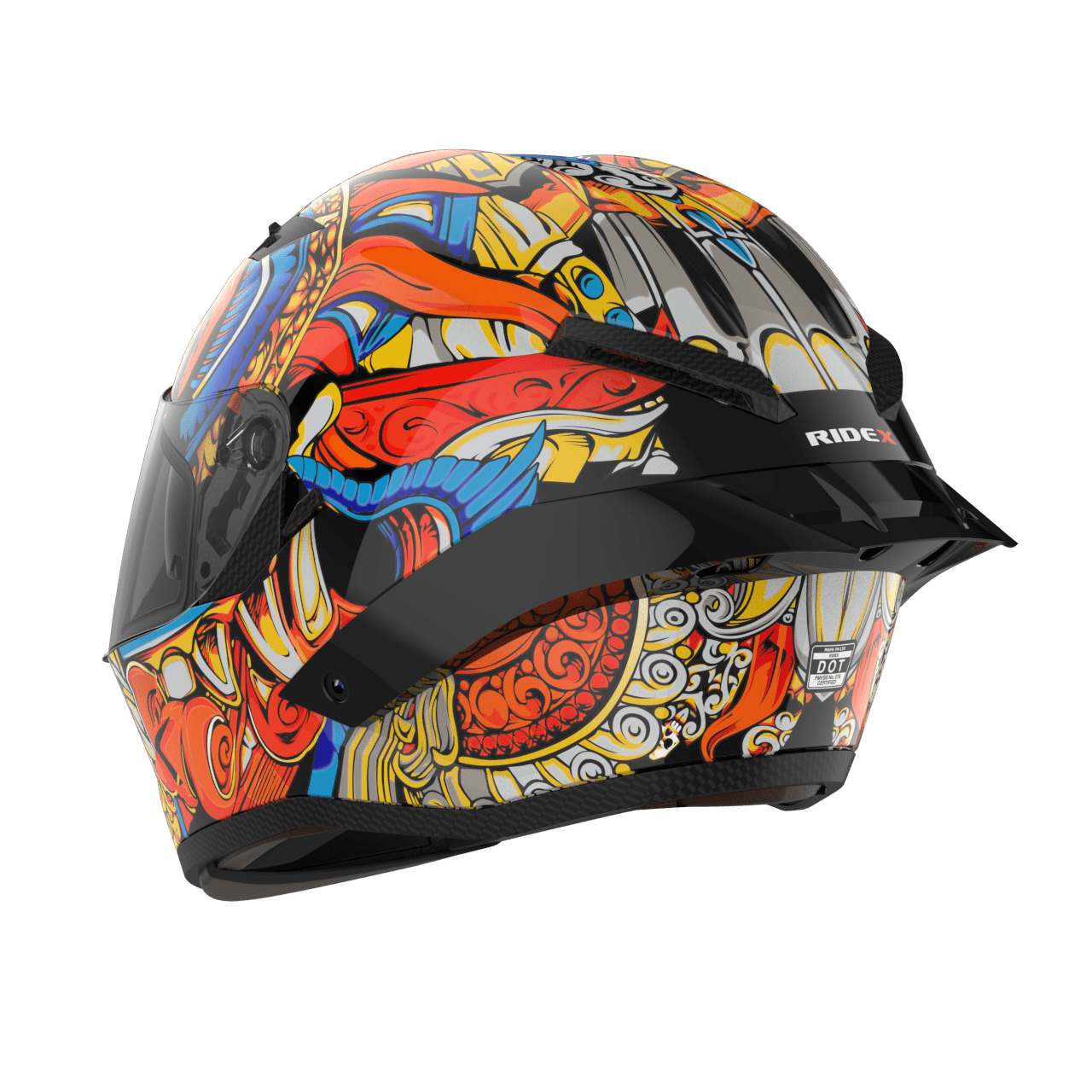 Ridex titanium diabo glossy helmet - LRL Motors