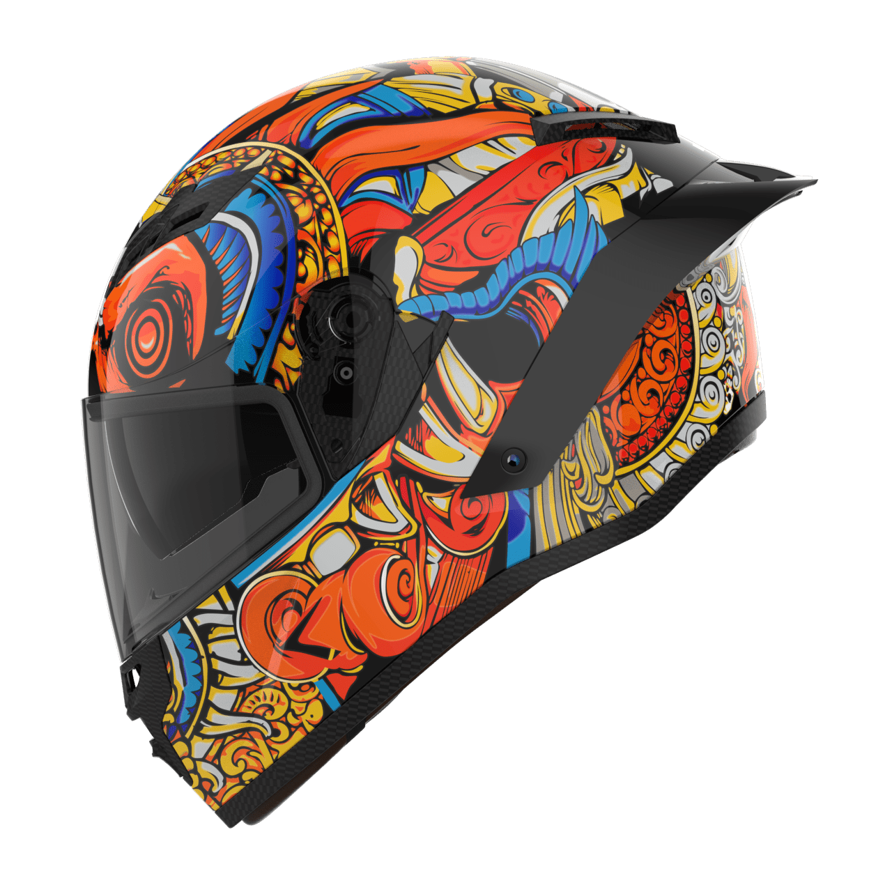 Ridex titanium diabo glossy helmet - LRL Motors