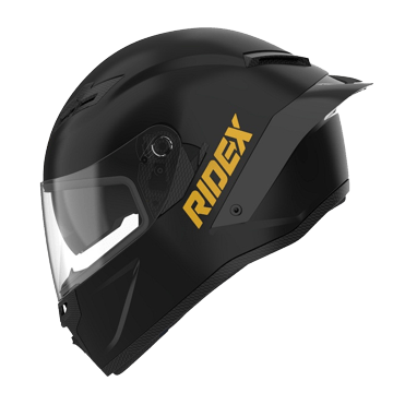 Ridex titanium midnight glossy helmet - LRL Motors
