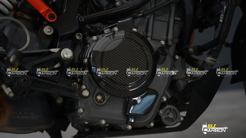 RLZ Carbon Fiber Clutch Cover Protector for KTM Duke 250/390 - LRL Motors