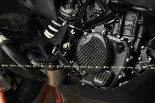 RLZ Motorsports Carbon Fiber Clutch Cover Protector for KTM Adventure 250/390 - LRL Motors