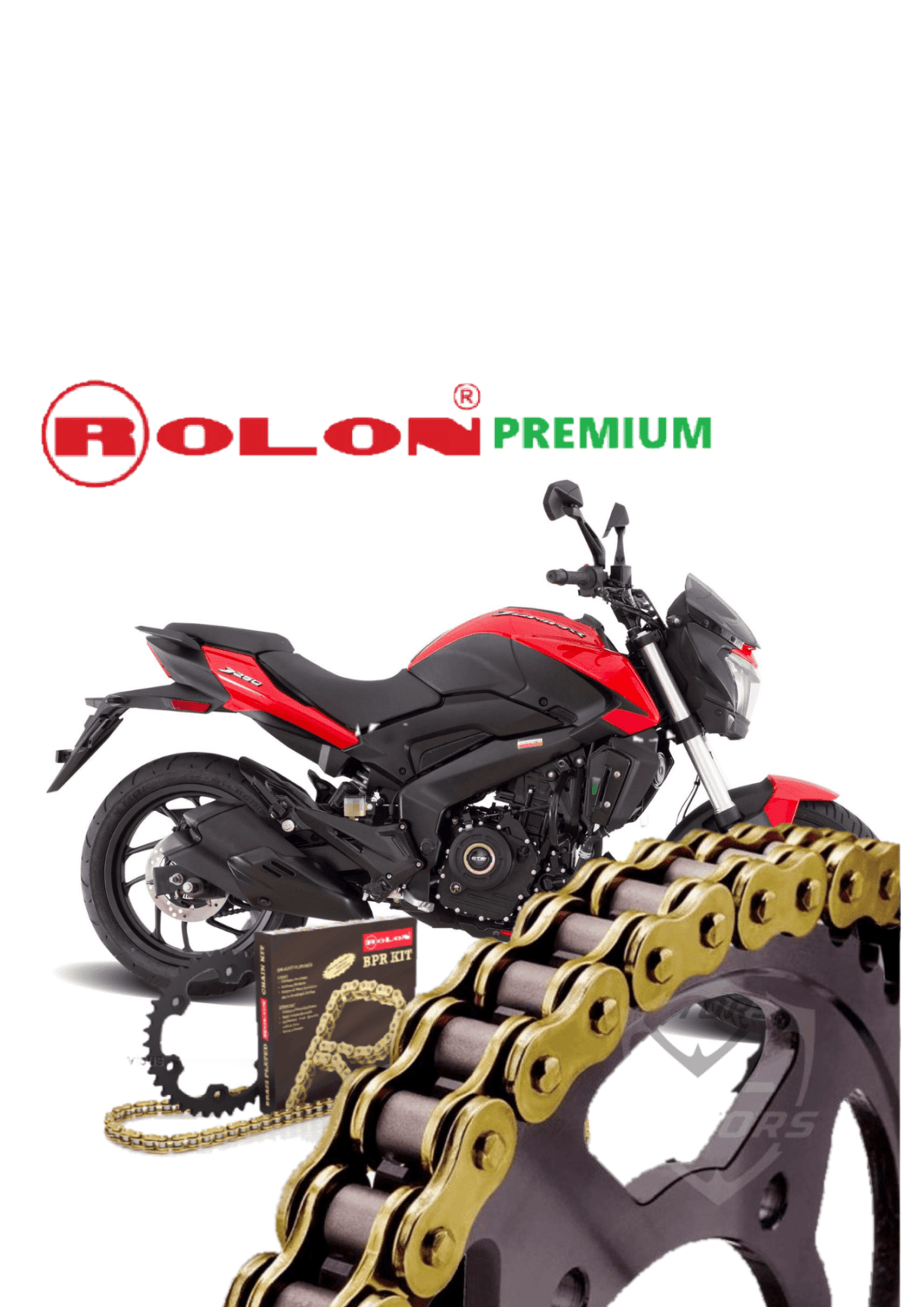 Bajaj Dominar 250 Rolon Brass Chain Sprocket Kit LRL Motors