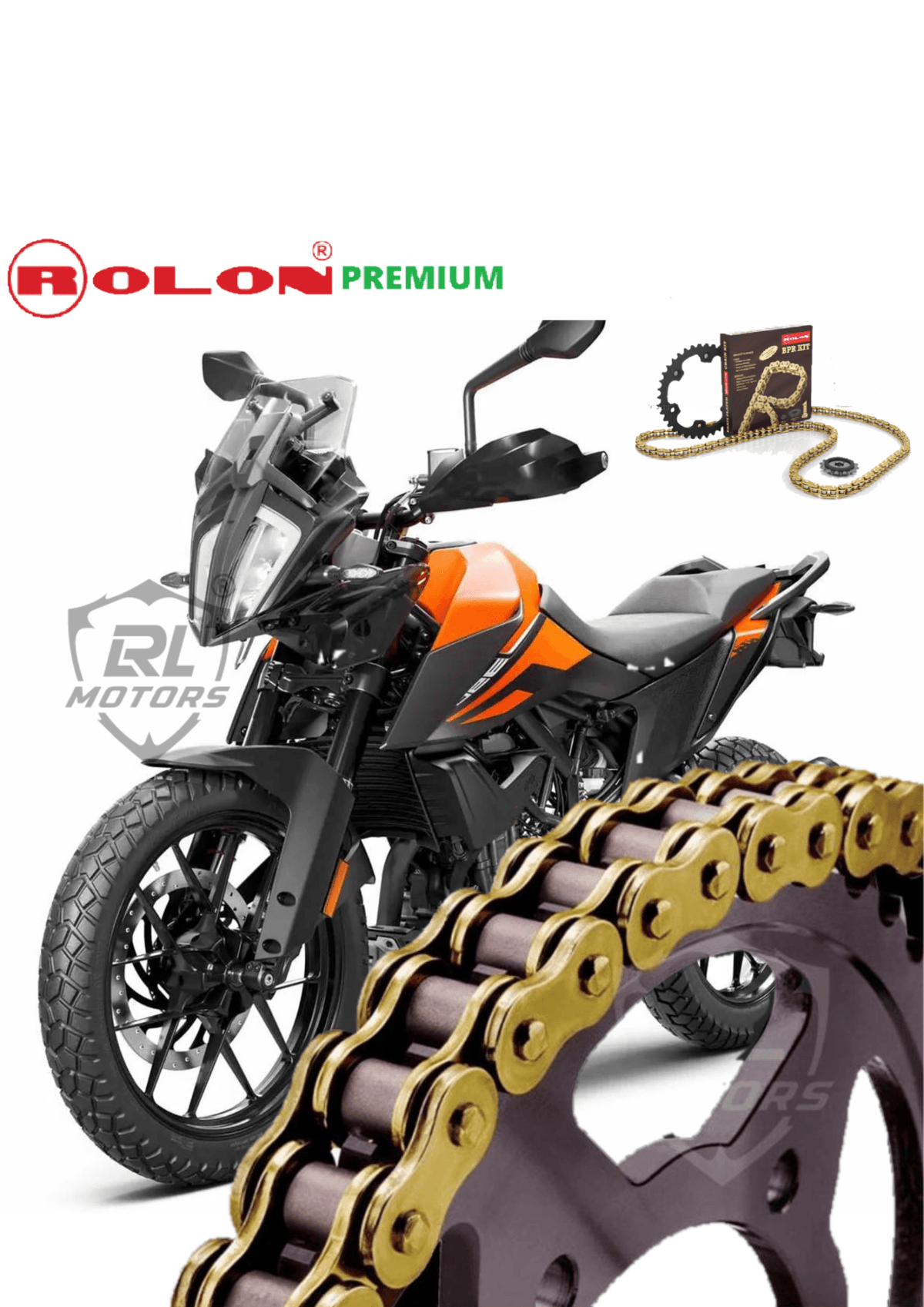 ROLON BRASS CHAIN SPROCKET KIT FOR KTM ADVENTURE 390 - LRL Motors