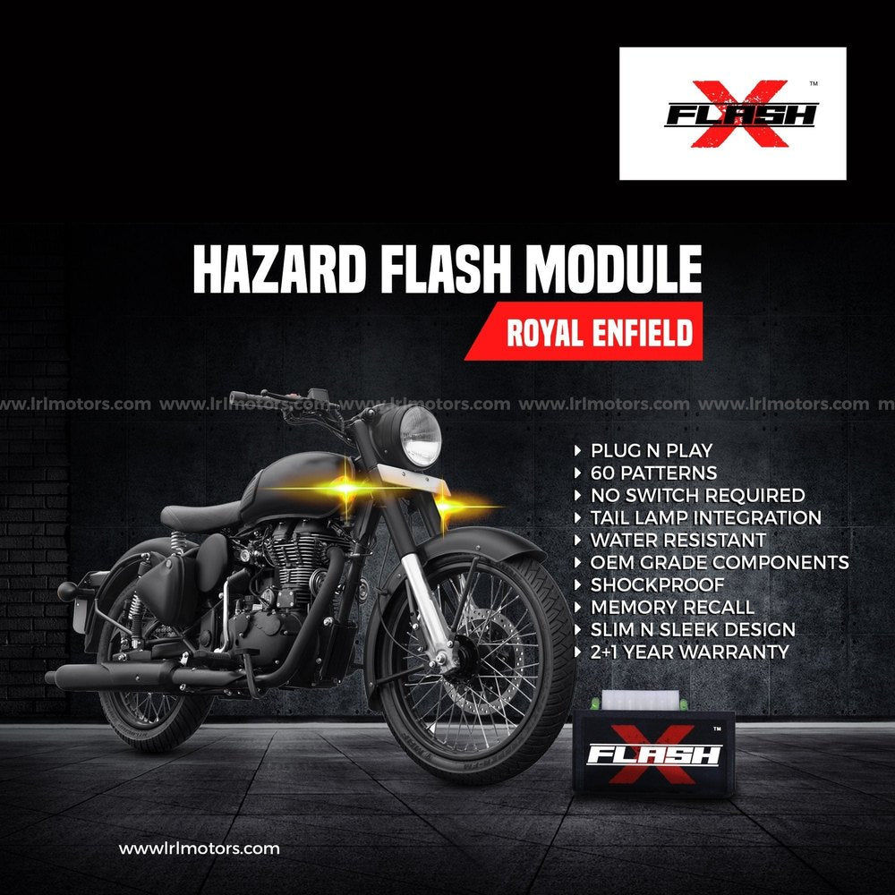 ROYAL ENFIELD CLASSIC REBORN 350-FLASH X HAZARD FLASH MODULE - LRL Motors