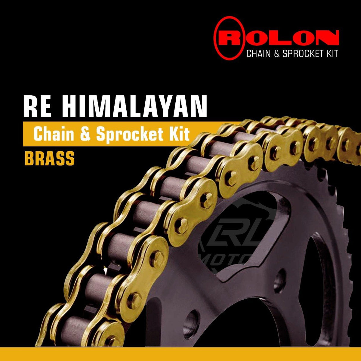 Royal Enfield Himalayan Rolon Brass Chain & Sprocket Kit - LRL Motors