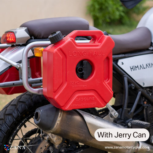 Royal Enfield Himalayan Zana saddle stay exhaust shield & jerry can - LRL Motors