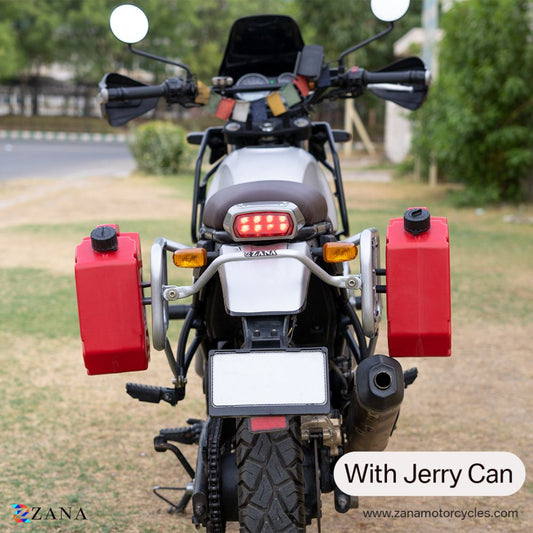 Royal Enfield Himalayan Zana saddle stay exhaust shield & jerry can - LRL Motors