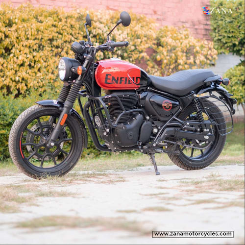 Royal Enfield Hunter 350 Zana Crash guard with slider Black - LRL Motors