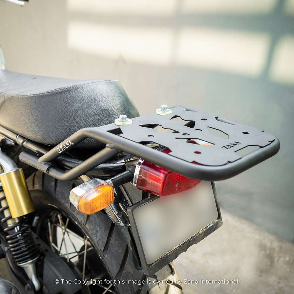 Royal Enfield Interceptor/ GT 650 Top rack with plate W-1 compatible with pillion back rest - LRL Motors