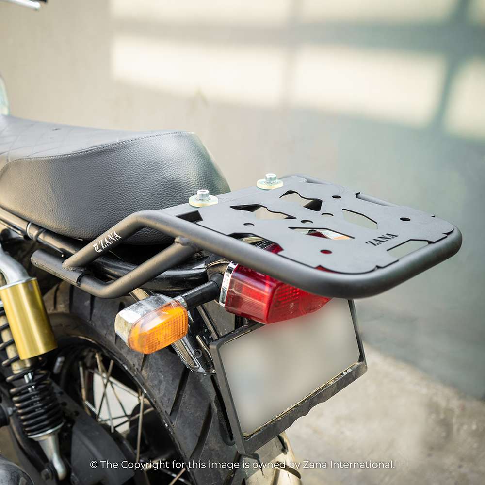 Royal Enfield Interceptor/ GT 650 Top Zana rack with plate W-1 compati ...
