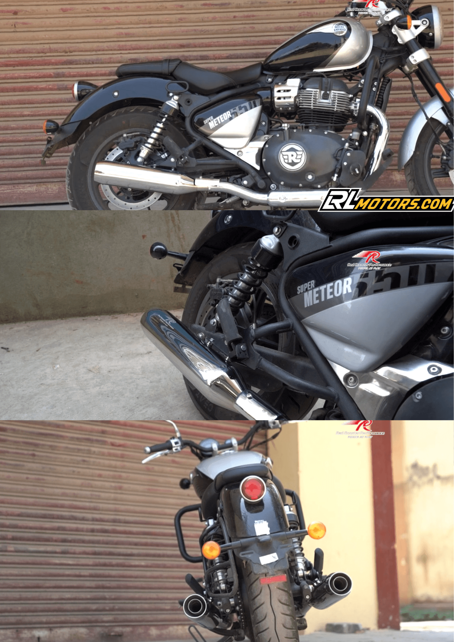 Royal Enfield Super Meteor 650 Red Rooster Astral Exhaust - LRL Motors