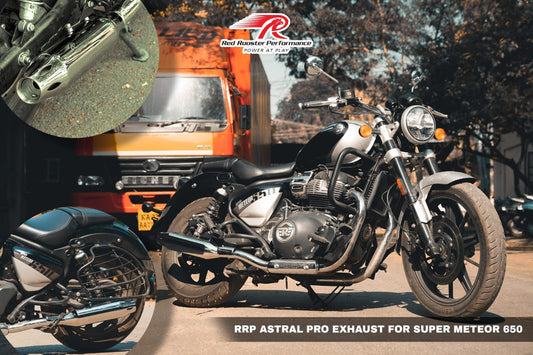 Royal Enfield Super Meteor 650 Red Rooster Astral PRO Exhaust - LRL Motors