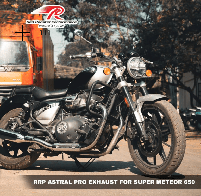 Royal Enfield Super Meteor 650 Red Rooster Astral PRO Exhaust - LRL Motors