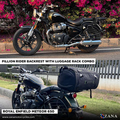 Royal Enfield Super Meteor 650 Zana Back carrier with Pillion back rest - LRL Motors