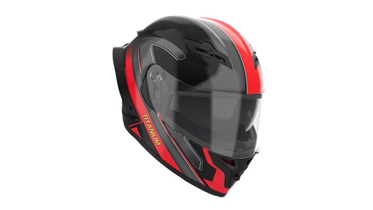 RYDEX HELMET TITANIUM - STREAK RED - LRL Motors