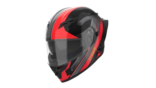 RYDEX HELMET TITANIUM - STREAK RED - LRL Motors