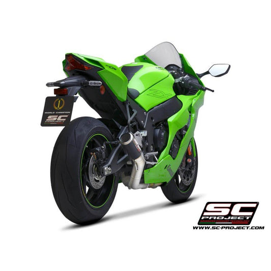 SC PROJECT CR-T CARBON EXHAUST FOR KAWASAKI ZX10R(2021-22) - LRL Motors
