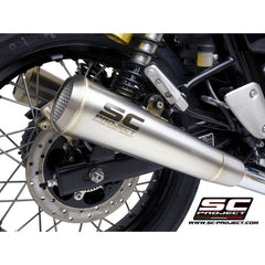 SC PROJECT PAIR OF CONICO 70s EXHAUST FOR ROYAL ENFIELD CONTINENTAL GT/INTERCEPTOR 650 (2019-22) - LRL Motors