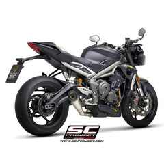 SC PROJECT S1 EXHAUST FOR TRIUMPH STREET TRIPLE 765 - LRL Motors